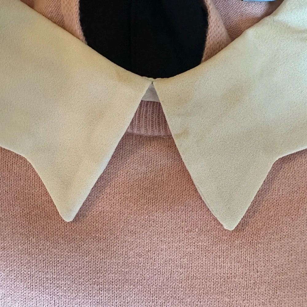 CeCe Pink Long Sleeve Top with Black Bow - Picture 4 of 4